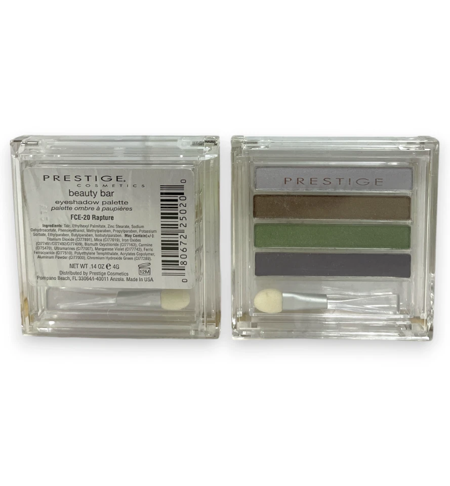 Палитра теней для век Prestige (0,14 унции/4 г/восторг) лот из 2, как показано на фото, запечатанная - Изображение 1 из 1