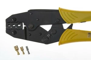 Ratchet Crimp Tool for Non Un-Insulated Terminals 2.8mm 3.9mm 6.3mm HS-03B - Picture 1 of 4