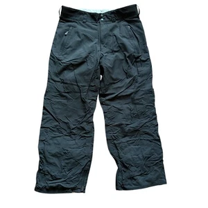 Burton Snow Pants Mens Large Black Ski Nylon Cargo Outdoor Winter Adjustable - Picture 1 of 18