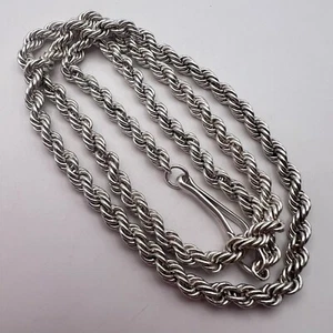 Massive UdSSR Vintage Sterling Silber 875 Herren Schmuck Kette Halskette gemarkt 33g - Bild 1 von 8