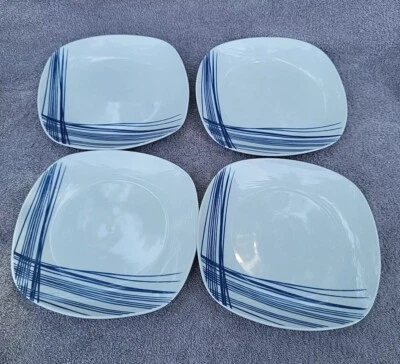 4 TABLETOPS UNLIMITED Inspiration by Denmark Soft White Square Salad Plates 7.5" - Image 1 of 4