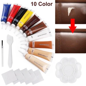 Leather Repair Kit Filler Vinyl DIY Car Seat Patch Sofa Rips Holes Professional - Picture 1 of 12