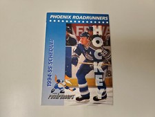 RS20 Phoenix Roadrunners 1994/95 Minor Hockey Pocket Schedule - Bank One