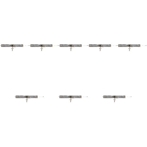 VETEMENTS 8 Pezzi Collana Scheletro Croce Miss Artigianale Decorazione Vestiti Accessorio