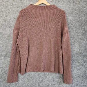 Sportsgirl Jumper Womens Size M Brown Pink Pullover Knit Sweater Comfy Alpaca - Picture 1 of 10