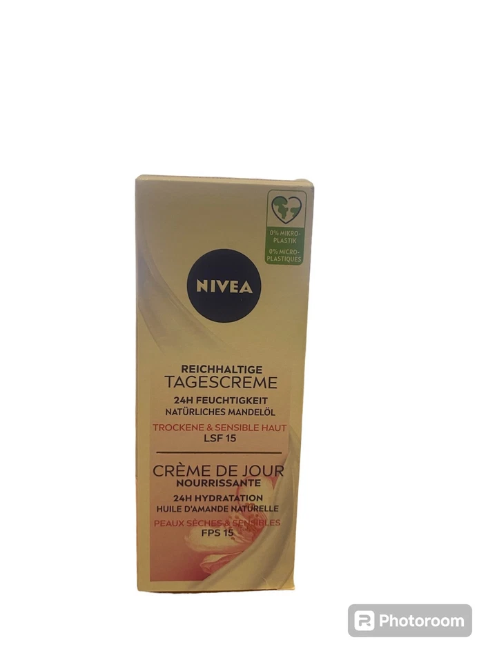 2x NIVEA Reichhaltige TagesCreme 24H Feuchtigkeit LSF15 50ml Neu (285) - Bild 1 von 1