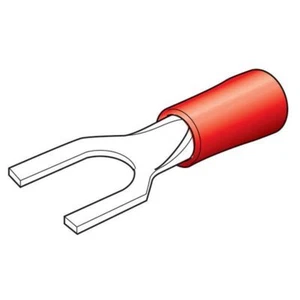 Insul Fork Term 5mm Red Pack 100 - Imagen 1 de 1