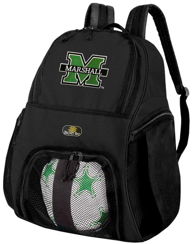 Marshall Soccer Backpack - Marshall University Volleyball Bag -SIDE SHOE POCKETS Cover