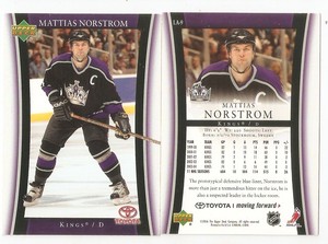 2005-06 Mattias Norstrom ~ Kings Rule! ~ Los Angeles Kings Hockey Card #9