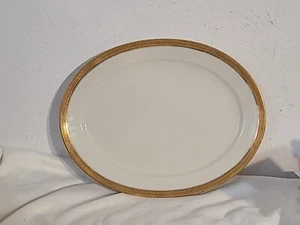 Plato CH Field Haviland Limoges GOA Marfil Francés China 13 1/2" Patrón Raro - Imagen 1 de 10