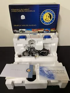 Rare Franklin Mint Harley Davidson 2006 Heritage Softail 717/2500 Diecast 1/10 - Picture 1 of 14