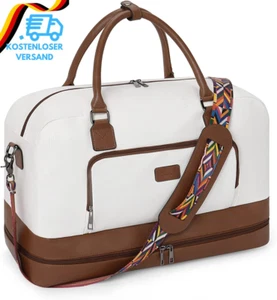 CLUCI Reisetasche Damen, Große Weekender Handgepäck Sporttasche Canvas Travel Gr - Bild 1 von 12
