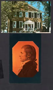2 Vintage Postcards: Chief Justice John Marshall House & Charles Fevret Portrait - Picture 1 of 2