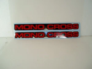 Coppia adesivi monocross fondo cromo stickers - Picture 1 of 1
