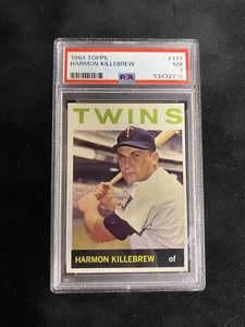 1964 Topps #177 Harmon Killebrew PSA 7 casi nuevo - Imagen 1 de 2