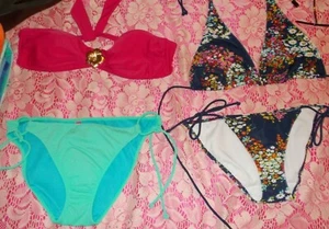 Victoria's Secret Bikini Sm/Med Bathing Suit OR Ralph Lauren One Piece Sz 14 NWT - Picture 1 of 23