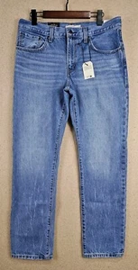 Levi's Premium Women Middy Straight Mid Rise Zip Fly Jeans Blue NWT - Picture 1 of 12
