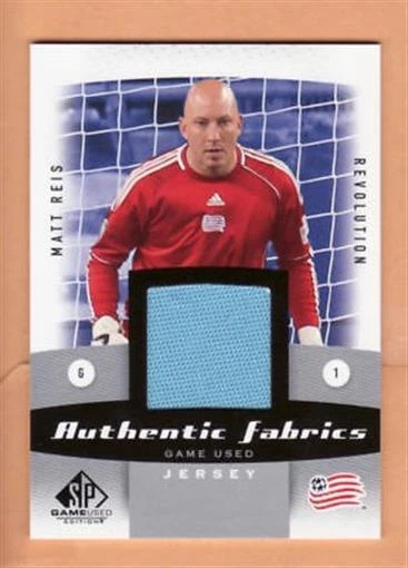 2011 SP Game Used MLS Authentic Fabrics #MR Matt Reis Jersey LIGHT BLUE Flat S/H - Image 1 of 1