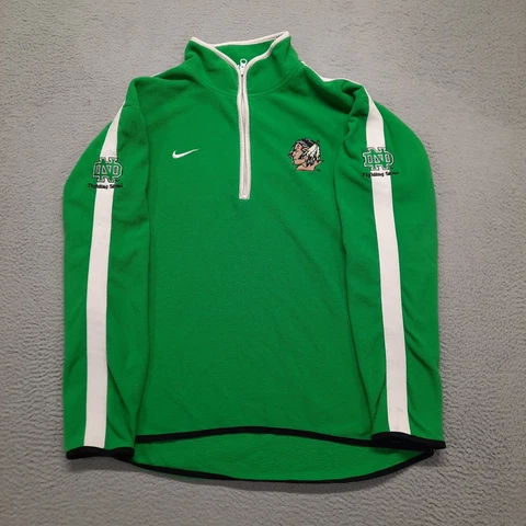 Nike Fighting Sioux North Dakota UND Sweatshirt Pullover Jacket Mens Large Green Cover