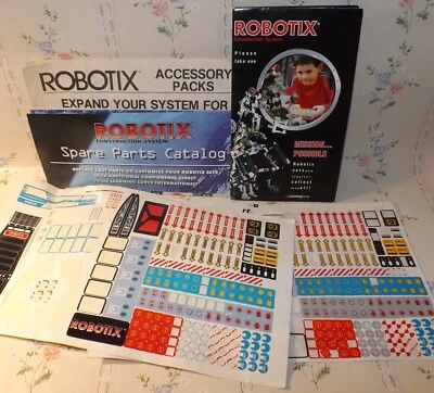 1984 Robotix Partially Used Sticker, Label, Decal Sheets & Misc, Building Toys - Image 1 of 3