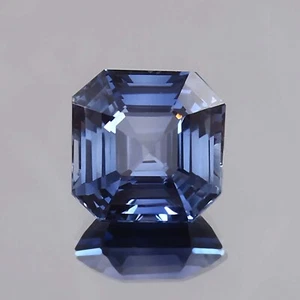 AAA Natural Flawless Ceylon Blue Sapphire Loose Asscher Cut Gemstone 6.85 CT - Picture 1 of 4
