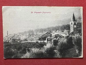 Cartolina - Saint Vincent ( Valle d'Aosta ) - Panorama 1910 ca. - Picture 1 of 1