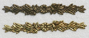 Messing Dekorationen gepresst 97mm x 15mm für Handwerker - Bild 1 von 3