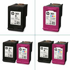 HP 301 / 301XL Black & Colour Ink Cartridges For DeskJet 2540 Inkjet Printer