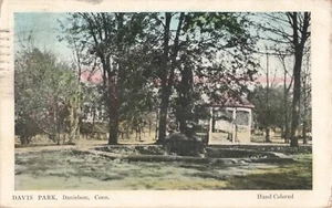 Handkoloriert Davis Park Danielson Conn. c1923 Malden Mass. Postkarte P408 - Bild 1 von 2