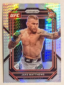 2023 Panini UFC Prizm Jake Matthews RC ROOKIE #109 Hyper Prizm SP