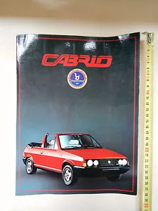 DEPLIANT PROMO ORIGINALE FIAT RITMO CABRIO BERTONE - Foto 1 di 3