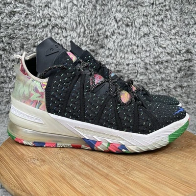 Nike LeBron XVIII Multicolor Basketball Sneakers Mens 10 Embroidered CQ9283-002 - Image 1 of 4