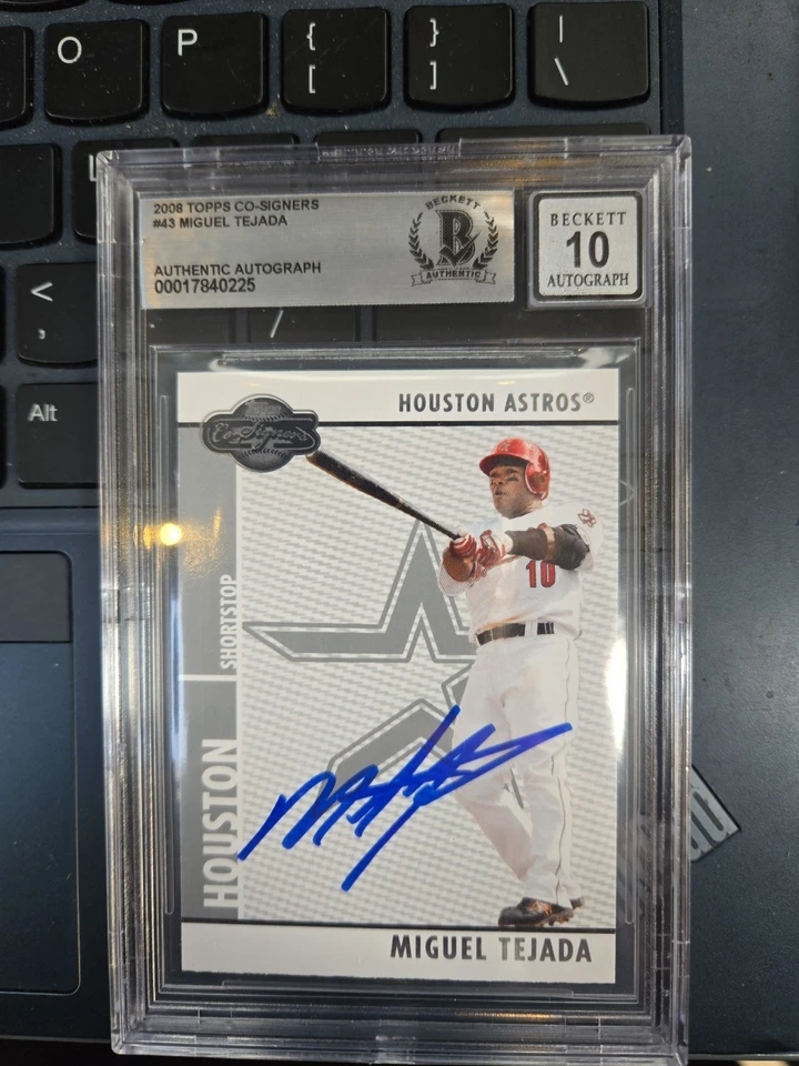 2008 Topps Co-Signers #43 Miguel Tejada - Image 1 of 2