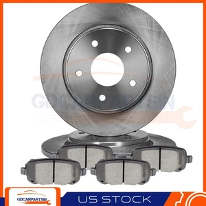 Rear Brake Pads and Rotors For 08-10 Dodge Grand Caravan 3.3L 11-13 Journey 3.6L - Picture 1 of 9