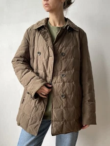 Weekend Max Mara Brown Quilted Puffer Jacket Size L - Picture 1 of 15