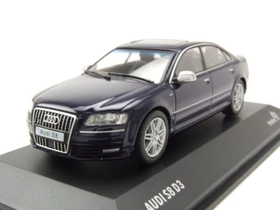 Audi S8 D3 2010 Blu Scuro Modellino 1:43 Solido - Immagine 1 di 4