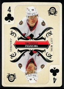 2024-25 O-Pee-Chee Playing Cards #4CLUBS Tim Stutzle - Picture 1 of 2
