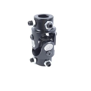New 3/4" DD X 3/4" 30 Spline Steering Universal U-Joint Shaft Coupler Black - Picture 1 of 3