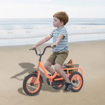 Dreirad für Jungen Mädchen 3-Rad Kinder Fahrrad mit Einkaufskorb 12 Zoll DE - Bild 1 von 4