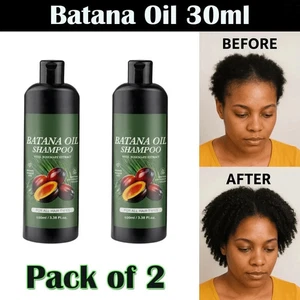 2X Batana Oil Shampoo for Hair Growth, Batana Oil Organic, Repair Damaged 100ml - Picture 1 of 11