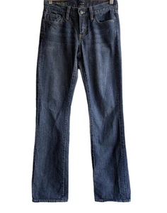 Pantalones de mezclilla lavados oscuros vintage años 90 J Crew Factory para mujer talla 26 - Imagen 1 de 7