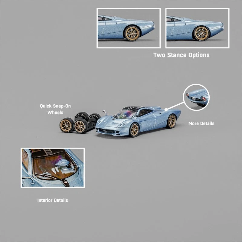 1:64 Pagani Codalunga Alloy Model Car Collectibles Ornaments GIFT - Изображение 1 из 4