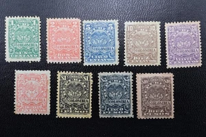 COLOMBIA  SC# 257-265 MINT H MH OG CV$66 - Picture 1 of 2