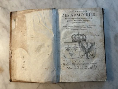 Jérôme de Bara Le blason des armoiries 1579 Héraldique Nobiliaire Livre Rare - Photo 1/4