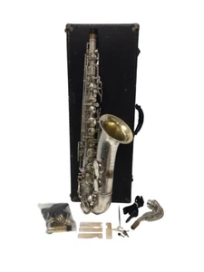 VINTAGE KING ZEPHYR H. N. WHITE TENOR SAXOPHONE SILVER PLATED 1940-1 (EPJ029597) - Picture 1 of 12