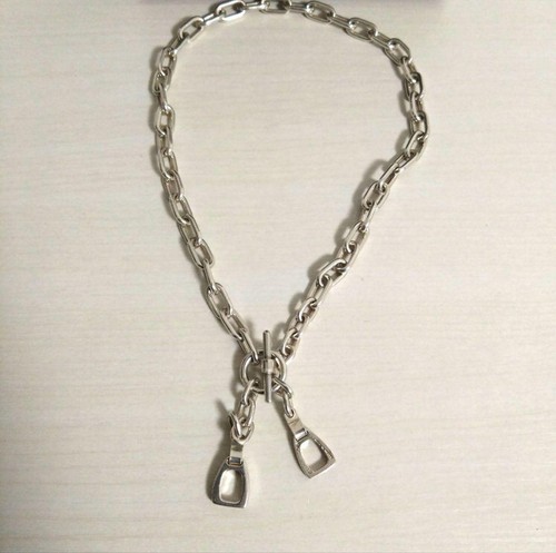 Collana catena ellisse T bar originale Gucci Tom Ford usata con scatola dal Giappone