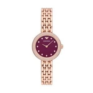 Reloj de Mujer EMPORIO ARMANI AR11491 Acero Inoxidable Gold Rose Bordeaux - Imagen 1 de 1