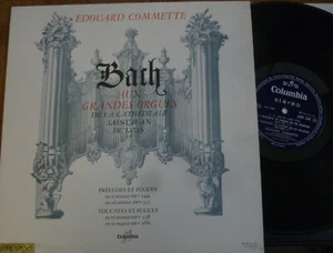 EDOUARD COMMETTE / BACH preludes & fugues - toccatas & fugues COLUMBIA SAXF 226 - Picture 1 of 1