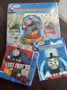 Birthday Party THOMAS the TANK Table Decorating Kit & Napkins & Loot Bags - Picture 1 of 7
