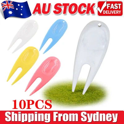 10pcs GOLF PLASTIC DIVOT REPAIR MIXED COLOURS - image 1 of 4